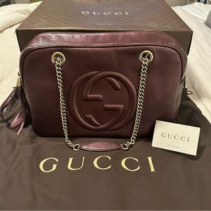 Authentic Gucci Soho Double Chain Bag